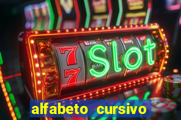 alfabeto cursivo pontilhado para imprimir pdf